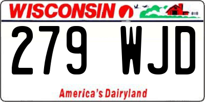 WI license plate 279WJD