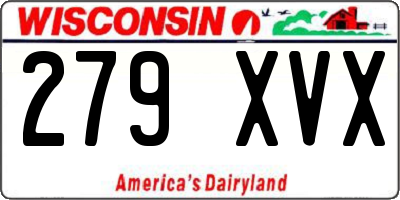 WI license plate 279XVX