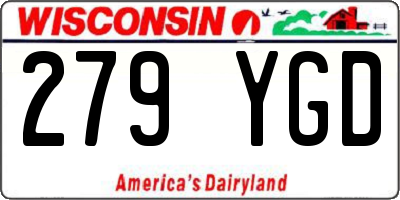 WI license plate 279YGD