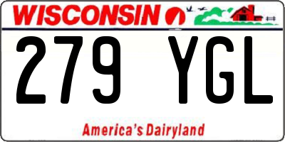 WI license plate 279YGL