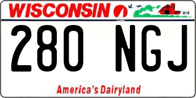 WI license plate 280NGJ