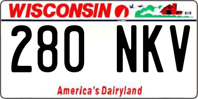WI license plate 280NKV
