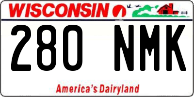 WI license plate 280NMK