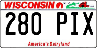 WI license plate 280PIX