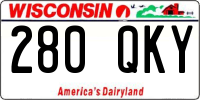WI license plate 280QKY