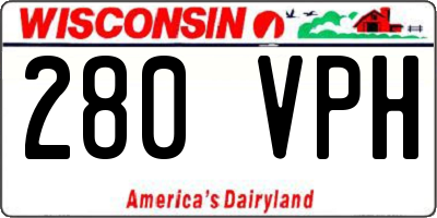 WI license plate 280VPH