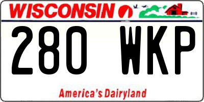 WI license plate 280WKP