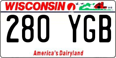 WI license plate 280YGB