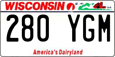 WI license plate 280YGM