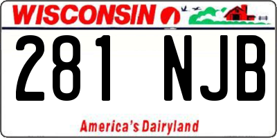 WI license plate 281NJB