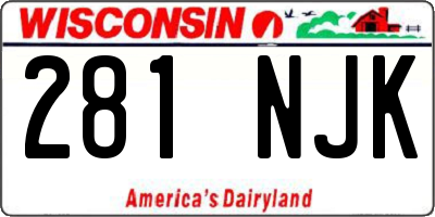 WI license plate 281NJK