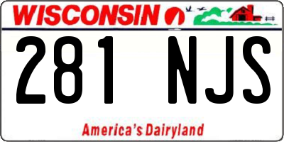 WI license plate 281NJS