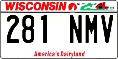 WI license plate 281NMV