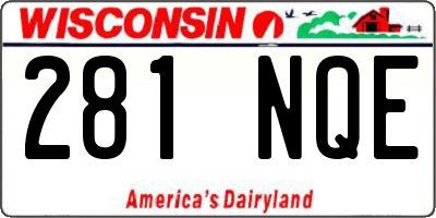 WI license plate 281NQE