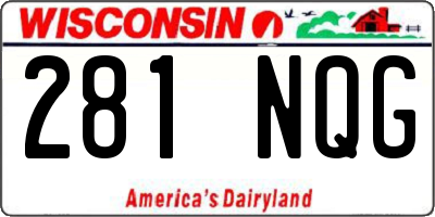 WI license plate 281NQG