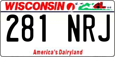 WI license plate 281NRJ