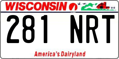 WI license plate 281NRT