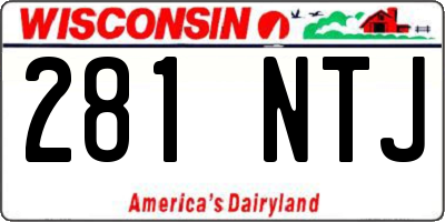 WI license plate 281NTJ