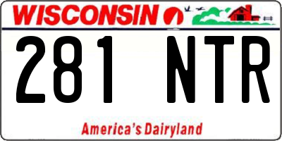 WI license plate 281NTR