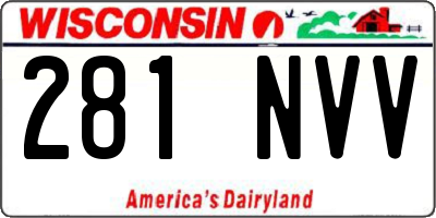 WI license plate 281NVV