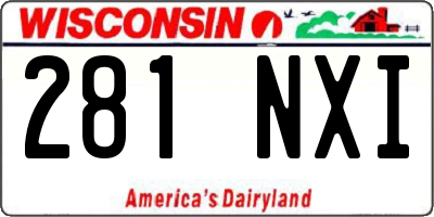 WI license plate 281NXI