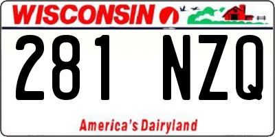 WI license plate 281NZQ