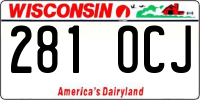 WI license plate 281OCJ