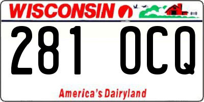 WI license plate 281OCQ