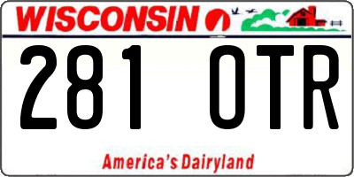 WI license plate 281OTR