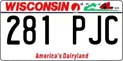 WI license plate 281PJC