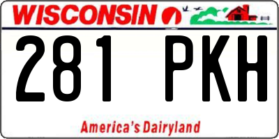 WI license plate 281PKH