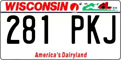 WI license plate 281PKJ