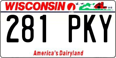WI license plate 281PKY