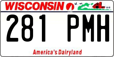 WI license plate 281PMH