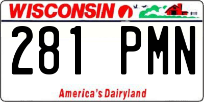 WI license plate 281PMN