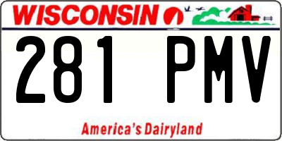 WI license plate 281PMV