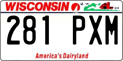 WI license plate 281PXM