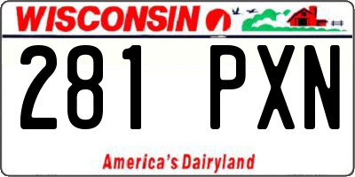 WI license plate 281PXN