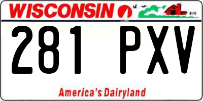 WI license plate 281PXV