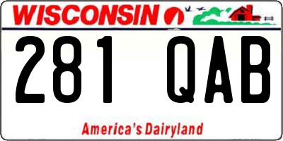 WI license plate 281QAB