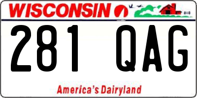 WI license plate 281QAG