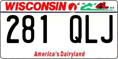 WI license plate 281QLJ