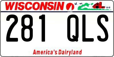 WI license plate 281QLS