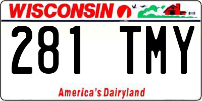 WI license plate 281TMY