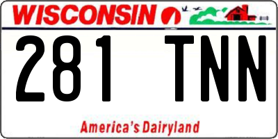 WI license plate 281TNN