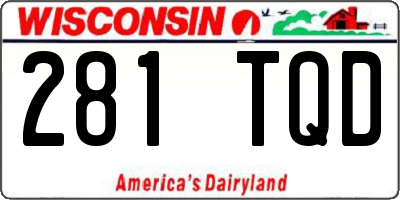 WI license plate 281TQD