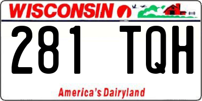 WI license plate 281TQH