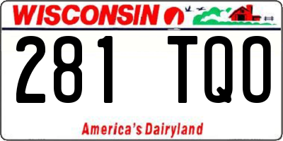 WI license plate 281TQO