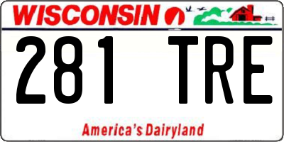 WI license plate 281TRE