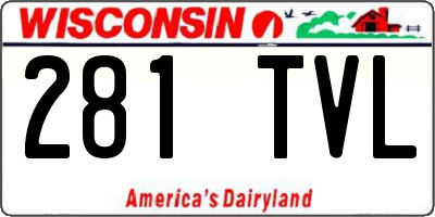 WI license plate 281TVL